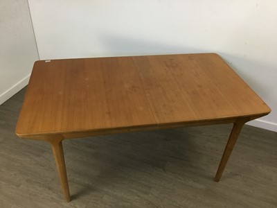 Lot 447 - MCINTOSH OF KIRKCALDY, EXTENDING DINING TABLE AND SEVEN CHAIRS