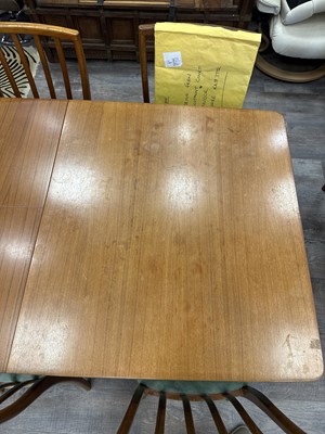 Lot 447 - MCINTOSH OF KIRKCALDY, EXTENDING DINING TABLE AND SEVEN CHAIRS