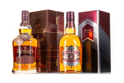 Lot 97 - DEWAR'S 18 YEAR OLD FOUNDER'S RESERVE AND CHIVAS REGAL 12 YEAR OLD LIMITED EDITION