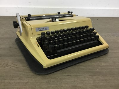 Lot 569 - VINTAGE ERIKA PORTABLE TYPEWRITER