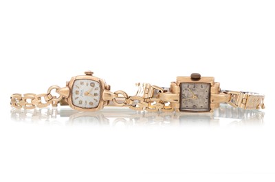 Lot 833 - FOUR LADY'S GOLD WRIST WATCHES
