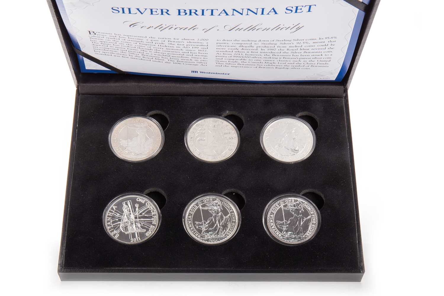 Lot 71 - SILVER BRITANNIA SET
