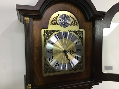 Lot 524 - REPRODUCTION MAHOGANY LONGCASE CLOCK