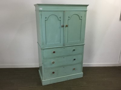 Lot 583 - VICTORIAN PAINTED CABINET