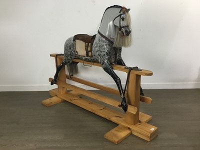 Lot 940 - VICTORIAN ROCKING HORSE IN THE MANNER OF F. H. AYRES