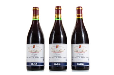 Lot 635 - 3 BOTTLES OF CVNE VINA REAL 1986 GRAN RESERVA