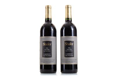 Lot 637 - 2 BOTTLES OF SHAFER 1992 CABERNET SAUVIGNON