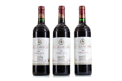 Lot 639 - 3 BOTTLES OF CHATEAU LASCOMBES 1990 MARGAUX