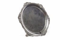 Lot 15 - LATE VICTORIAN SILVER CARD TRAY maker Henry...