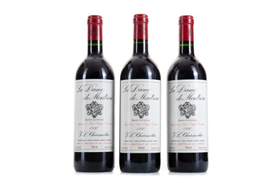 Lot 645 - 3 BOTTLES OF LA DAME DE MONTROSE 1990 SAINT-ESTEPHE