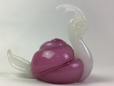 Lot 183 - GLASS MODEL OF A SNAIL