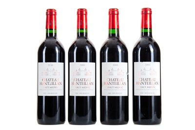 Lot 673 - 4 BOTTLES OF CHATEAU HANTEILLAN 2000 HAUT MEDOC