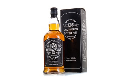 Lot 17 - SPRINGBANK 12 YEAR OLD 175TH ANNIVERSARY