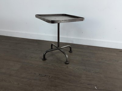 Lot 661 - INDUSTRIAL STYLE STEEL SIDE TABLE