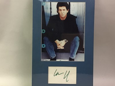 Lot 983 - LOU REED - HIS AUTOGRAPH