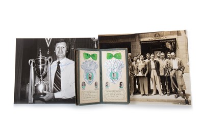 Lot 1505 - CELTIC F.C., THREE PHOTOGRAPHS AND A COMMEMORATIVE BOOKLET