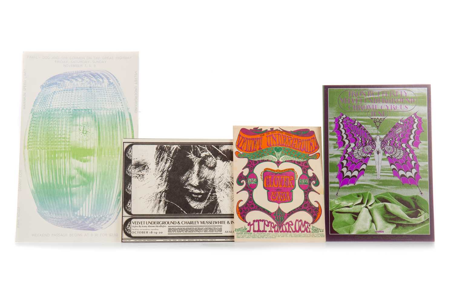 Lot 990 - VELVET UNDERGROUND - CONCERT CARD, APRIL 11-13 1969, GRANDE BALLROOM, DETROIT