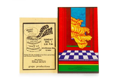 Lot 990 - VELVET UNDERGROUND - CONCERT CARD, APRIL 11-13 1969, GRANDE BALLROOM, DETROIT