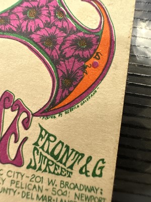 Lot 990 - VELVET UNDERGROUND - CONCERT CARD, APRIL 11-13 1969, GRANDE BALLROOM, DETROIT