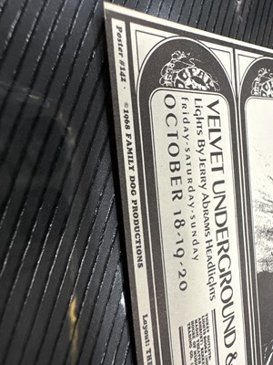 Lot 990 - VELVET UNDERGROUND - CONCERT CARD, APRIL 11-13 1969, GRANDE BALLROOM, DETROIT