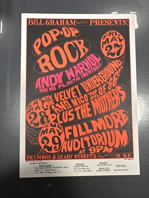 Lot 992 - VELVET UNDERGROUND - CONCERT HANDBILL AND TWO CARDS