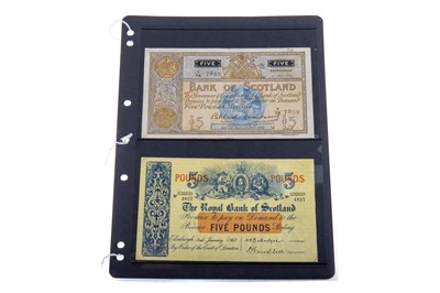 Lot 87 - FIVE FOUR SCOTTISH BANKNOTES