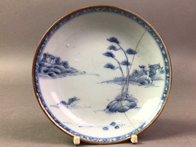 Lot 688 - 18TH CENTURY CHINESE BLUE AND WHITE SAUCER