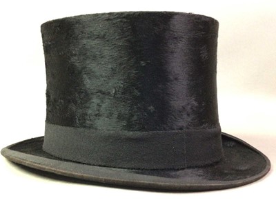 Lot 683 - BLACK SILK TOP HAT