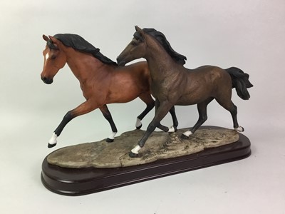 Lot 72 - GROUP OF CERAMIC HORSE FIGURES