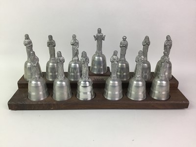 Lot 74 - SET OF REPRODUCTION PEWTER BELLS