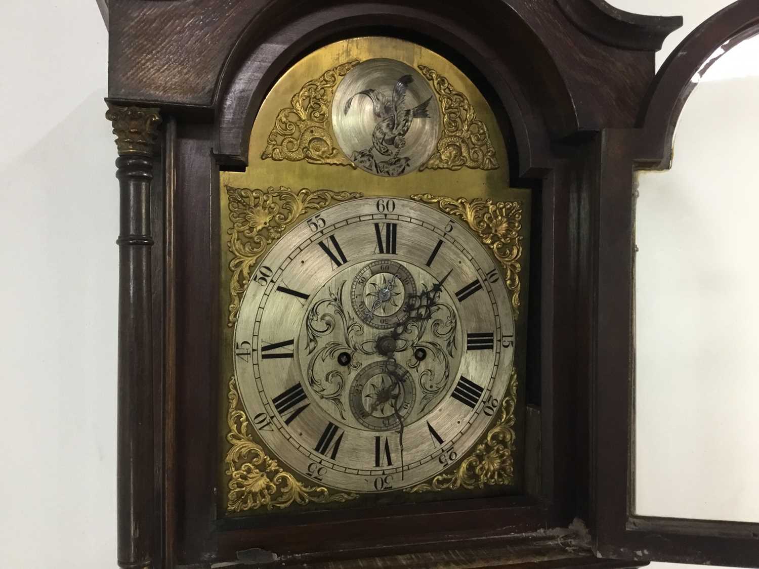 Lot 633 - OAK LONGCASE CLOCK