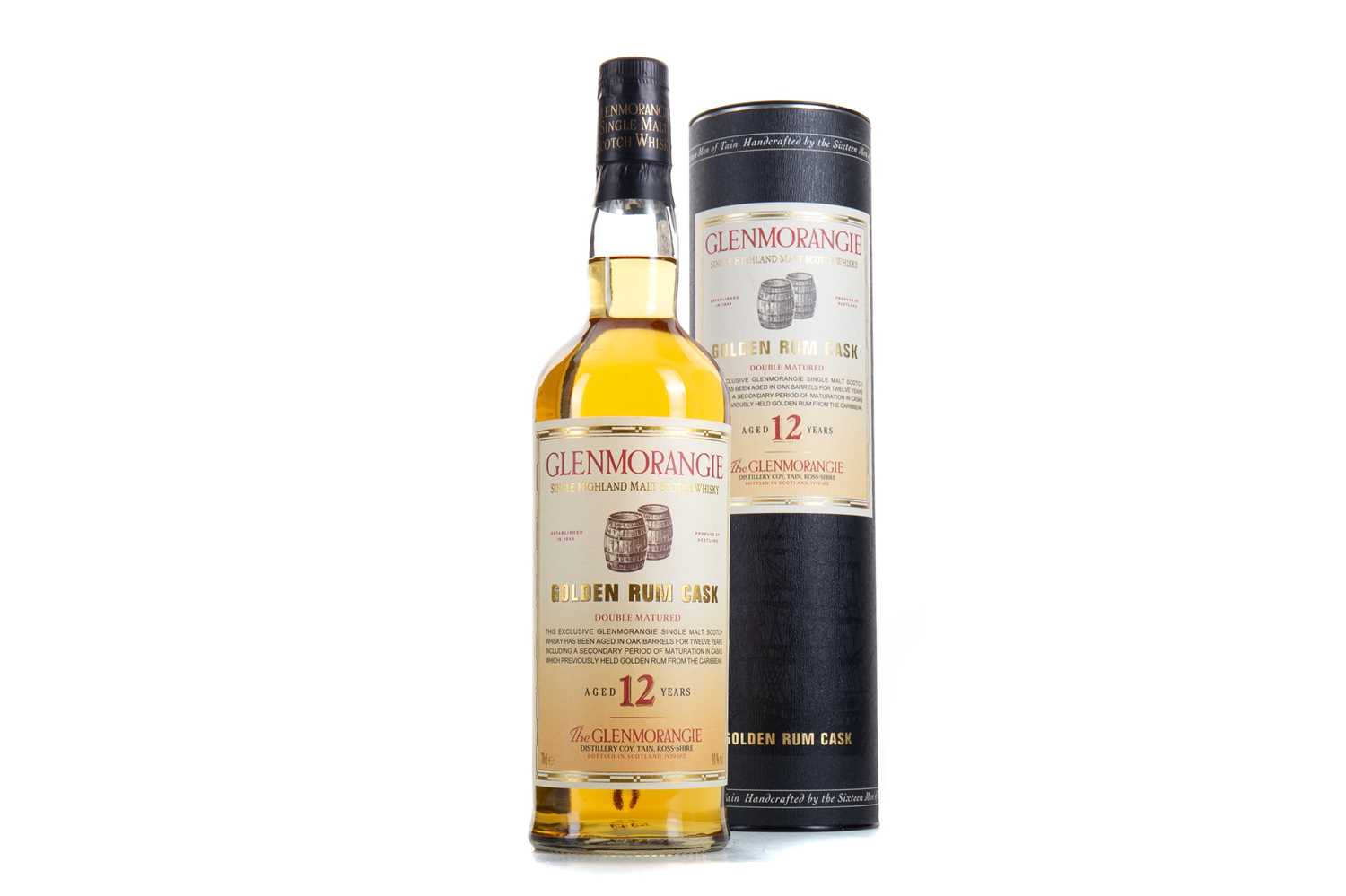 Lot 196 - GLENMORANGIE 12 YEAR OLD GOLDEN RUM CASK