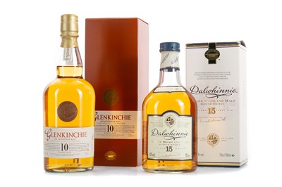 Lot 132 - DALWHINNIE 15 YEAR OLD AND GLENKINCHIE 10 YEAR OLD
