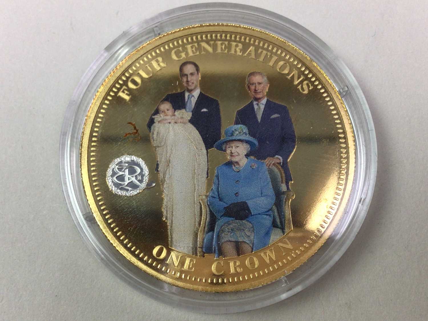 Lot 96 - CROWNING MOMENTS OF QUEEN ELIZABETH COIN