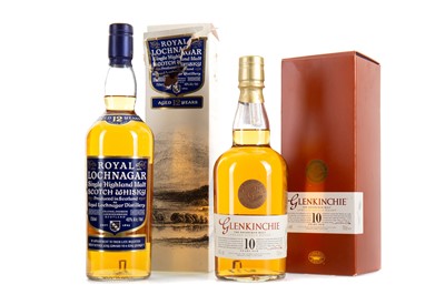 Lot 183 - ROYAL LOCHNAGAR 12 YEAR OLD 75CL AND GLENKINCHIE 10 YEAR OLD