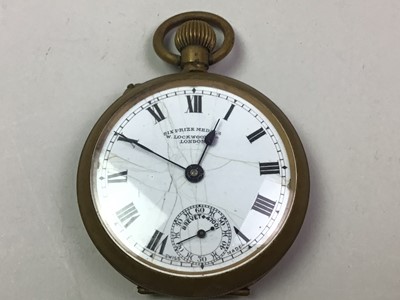 Lot 32 - SILVER CASED KEY WIND POCKET WATCH