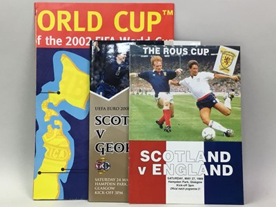 Lot 46 - COLLECTION OF SCOTLAND INTERNATIONAL PROGRAMMES