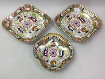 Lot 269 - THREE VICTORIAN IRONSTONE DESSERT COMPORTS