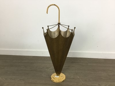 Lot 197 - VINTAGE BRASS UMBRELLA STAND