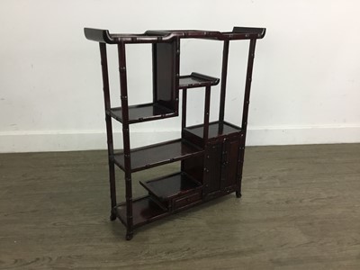 Lot 127 - CHINESE SIMULATED BAMBOO DISPLAY RACK