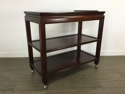 Lot 155 - CHINESE HARDWOOD TROLLEY