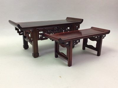 Lot 158 - GROUP OF CHINESE HARDWOOD ITEMS