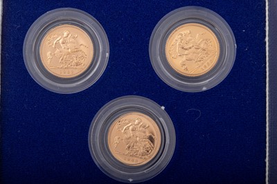 Lot 91 - THE HALF SOVEREIGN THREE COIN COLLECTION