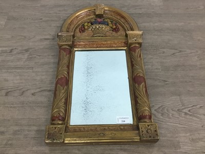 Lot 210 - ARCHED WALL MIRROR