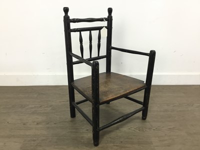 Lot 302 - CHILD'S  ARMCHAIR