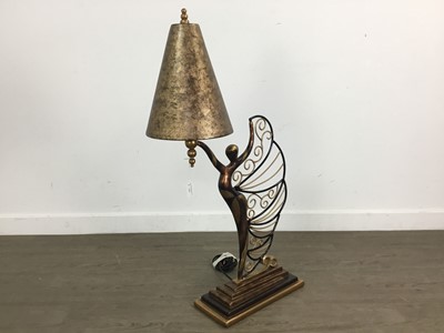 Lot 326 - METAL AND RESIN TABLE LAMP