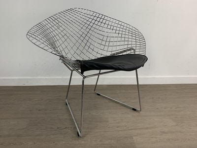 Lot 274 - IN THE MANNER OF HARRY BERTOIA FOR KNOLL INTERNATIONAL, 'DIAMOND' LOUNGE CHAIR