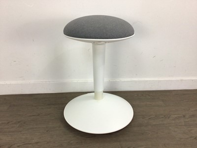 Lot 221 - MODERN UPHOLSTERED CIRCULAR STOOL