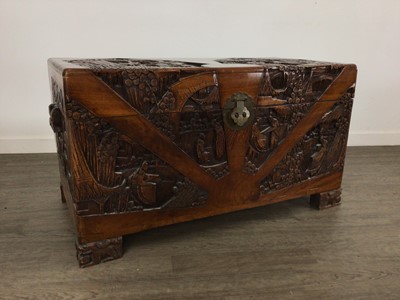 Lot 230 - CHINESE CAMPHORWOOD BLANKET CHEST