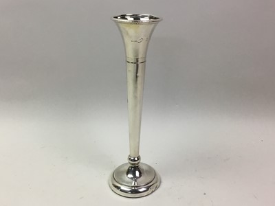 Lot 337 - ELIZABETH II, SILVER SOLIFLEUR VASE